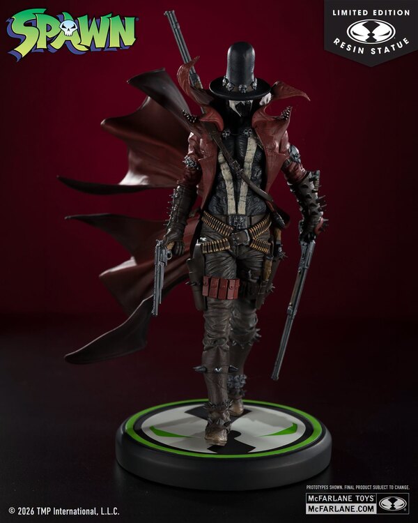 Gunslinger Spawn (Black, White & Red All Over) 1:10 Scale Limited Edition Resin Statue