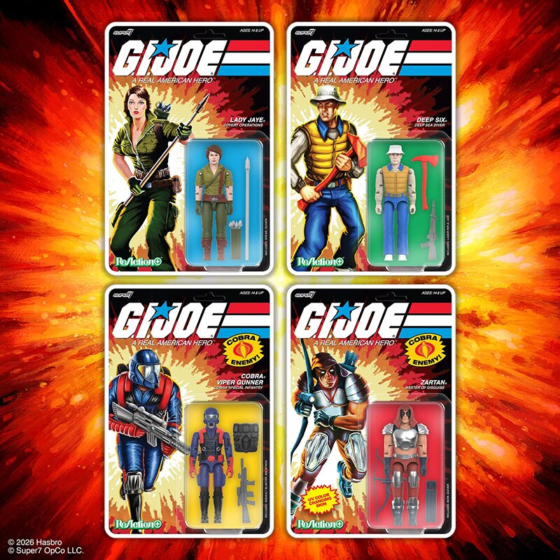 Pre-Order Alert: Super7 G.I. Joe ReAction+ Wave 9 Figures