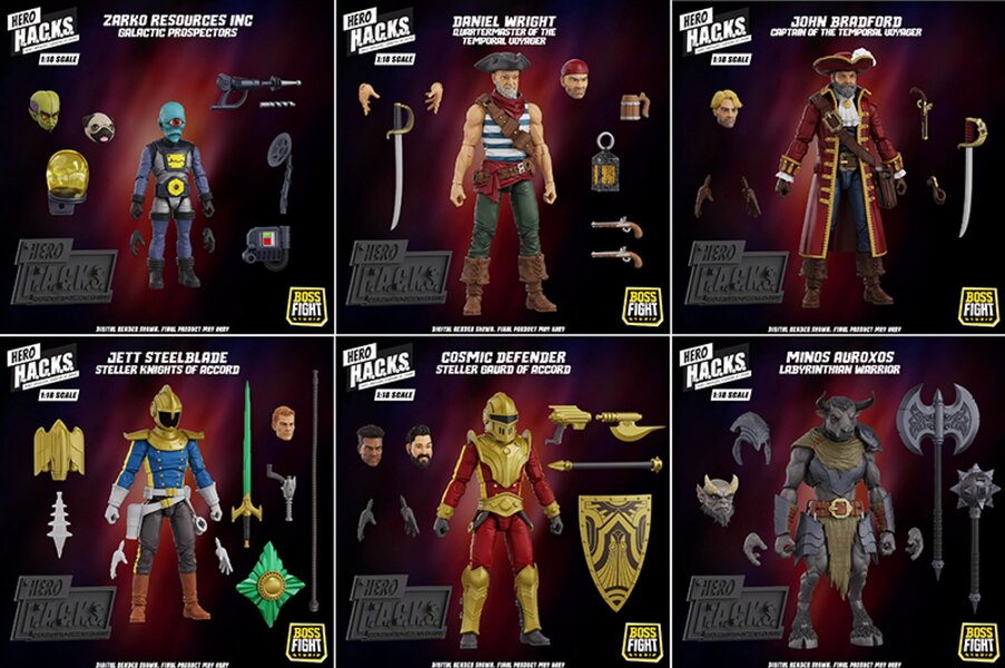 Boss Fight Studio Epic H.A.C.K.S. 1/18 Scale Figures