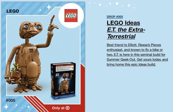 2026 Target Summer Geek-Out LEGO E.T. The Extra-Terrestrial drop