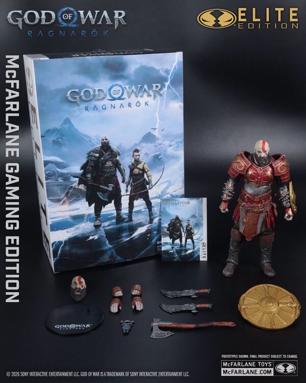 McFarlane Elite Edition God of War: Ragnarok Kratos with Ares Armor Figure