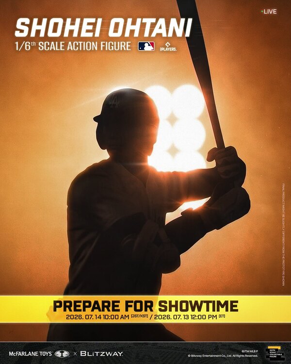McFarlane Toys and Blitzway Shohei Ohtani Figure