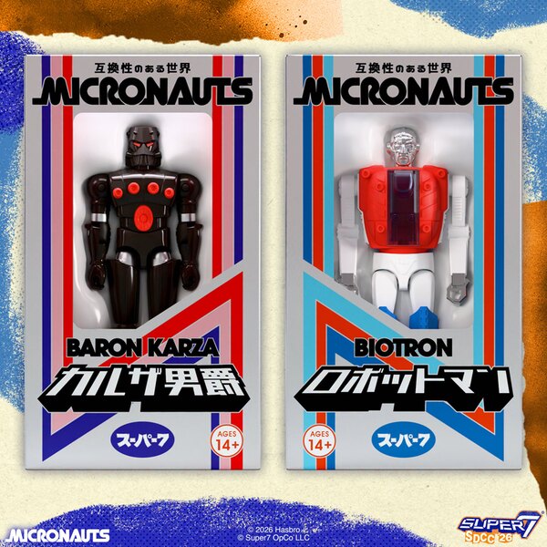 Super7 Micronauts Biotron and Baron Karza ReAction+ Figures